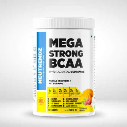 MEGA STRONG BCAA 500gm - Mango Raspberry