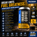 NEUTRENDZ INSANE COFFEE (100g | 30 Servings) - Image 6